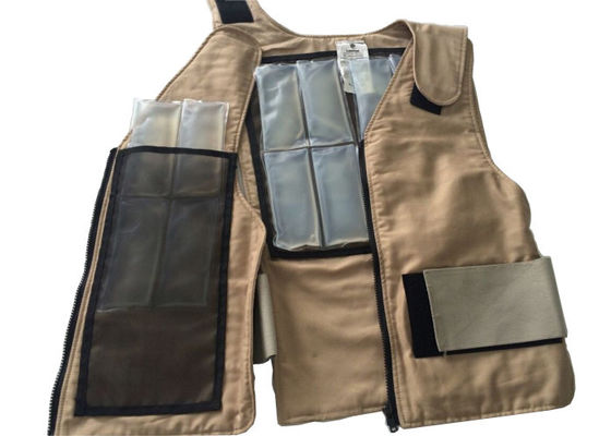 Maglia di raffreddamento respirabile unisex del PCM del tessuto di cotone